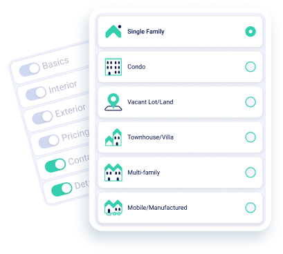 Mockup of our listing dashboard.