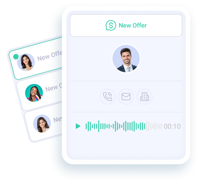 Screenshot of the voicemail page.