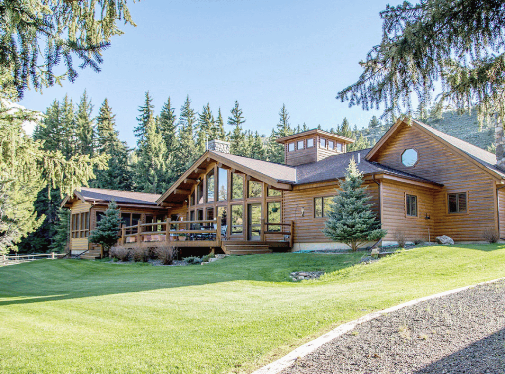 Wyoming contemporary house surrounded by trees